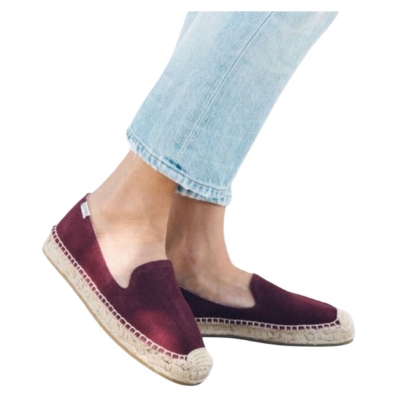 Soludos Shoes - SOLUDOS burgundy velvet espadrilles size 7.5